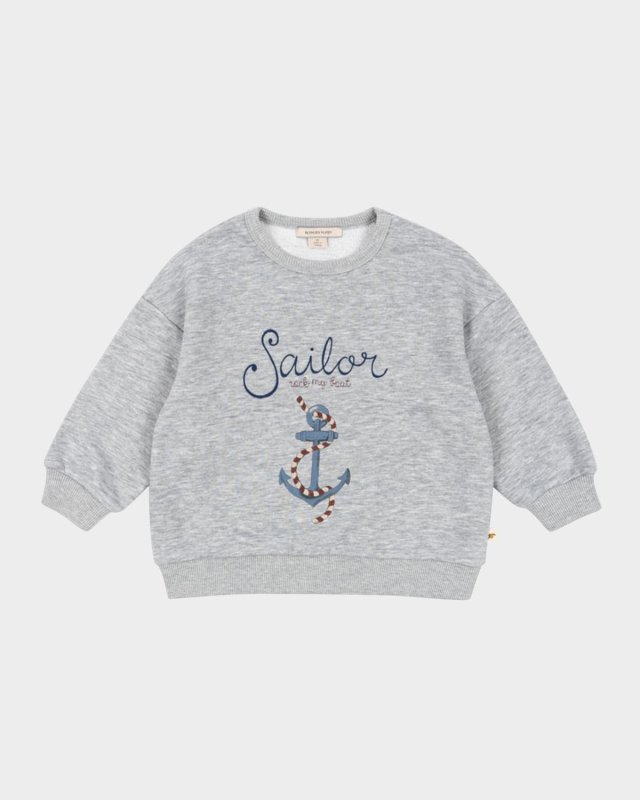 Boy's Lou Sailor Sweatshirt, Size 9M-10